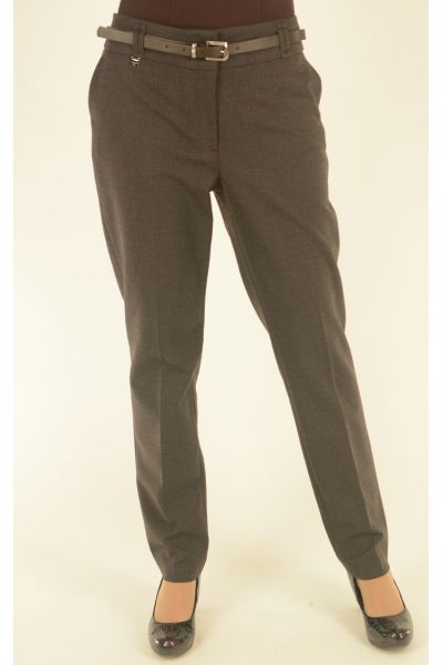 классические коричневые брюки в гусиную лапку