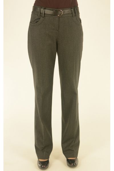 классические длинные брюки Nadin серого цвета